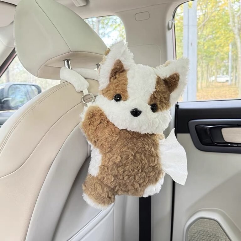 Corgi Car Tissue Box
