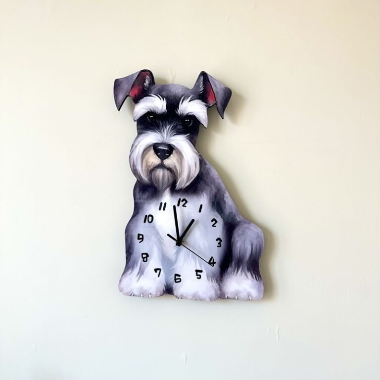 Schnauzer wall clock