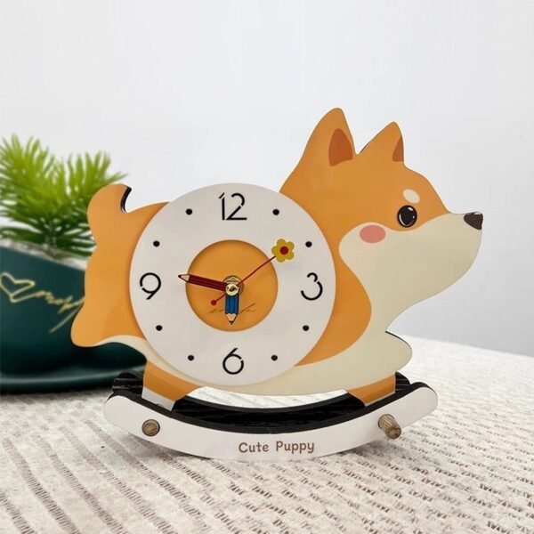 Shiba Inu Rocking Clock Ornament