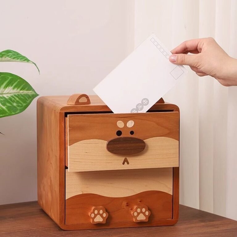 Shiba Inu Walnut Storage Box