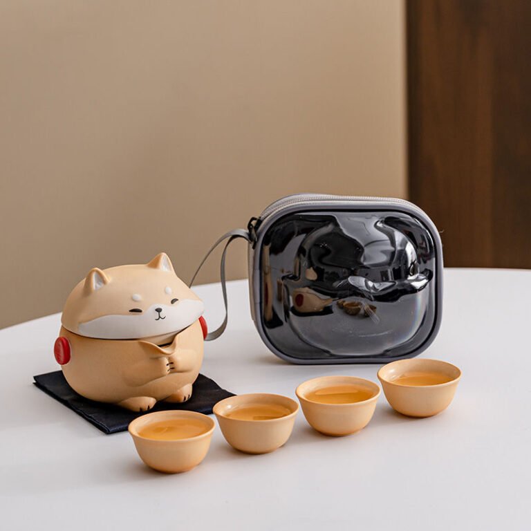 Shiba Inu tea set