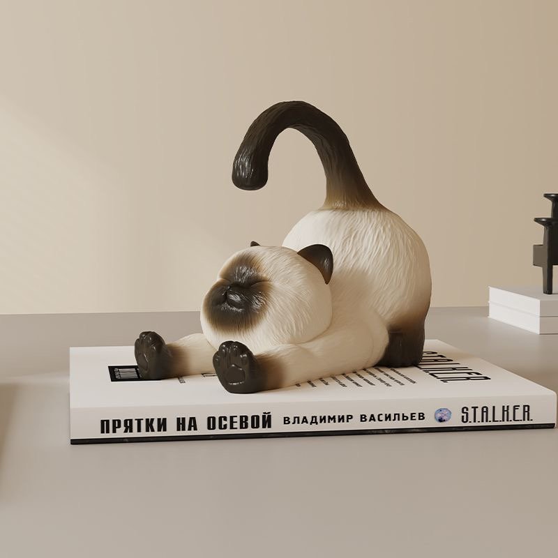 Siamese cat phone holder