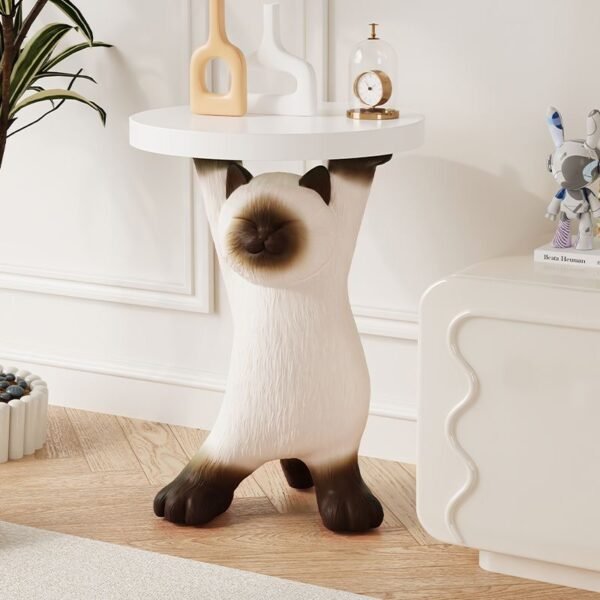 Siamese cat shaped storage table