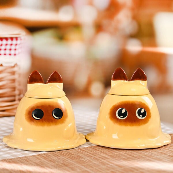 Siamese Cat Ceramic Mug Set (2-Piece)