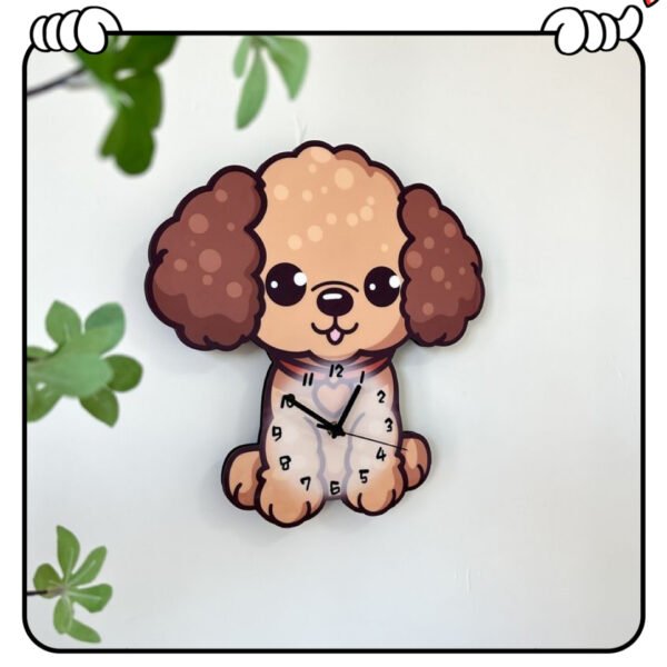 Poodle wall clock