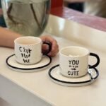 American Shorthair Couple ceramic cup