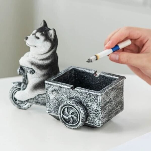Siberian Husky ashtray