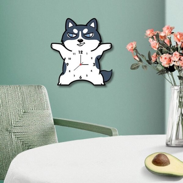 Siberian Husky Wall Clock