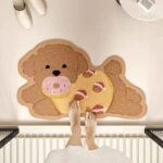 Poodle waterproof bath mat