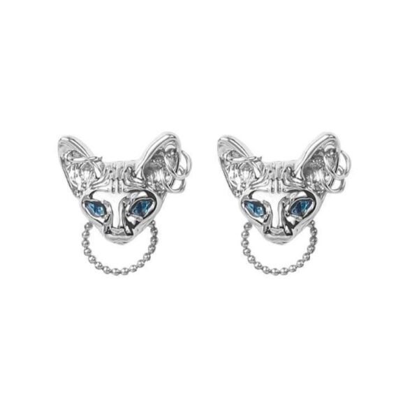 Sphynx cat earrings