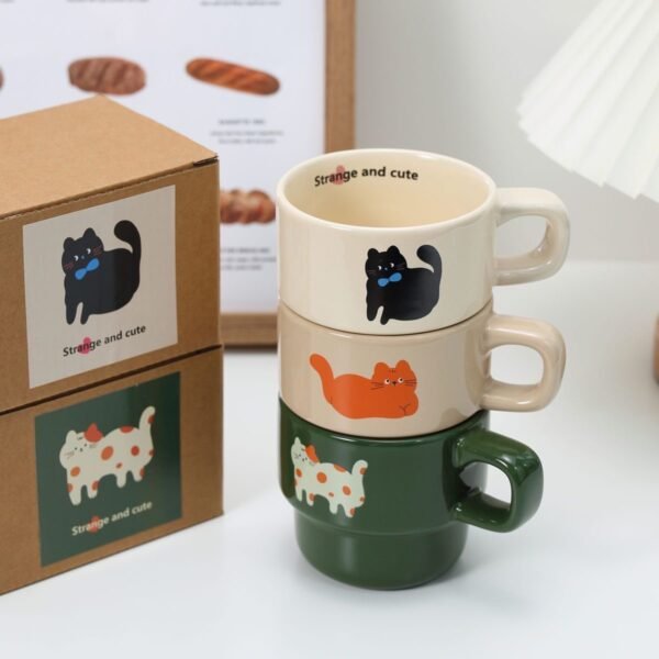 Ginger Cat Stacking Cups Gift Box (Set of 3)
