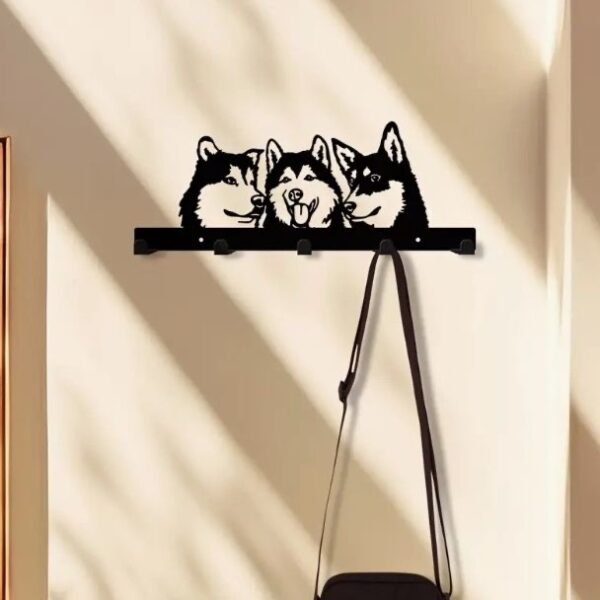 Siberian Husky Decorative Hook