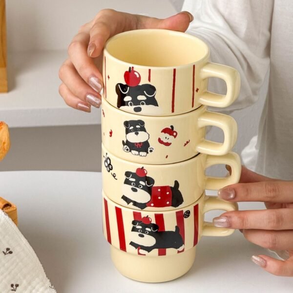Schnauzer Stacking Mug Gift Box